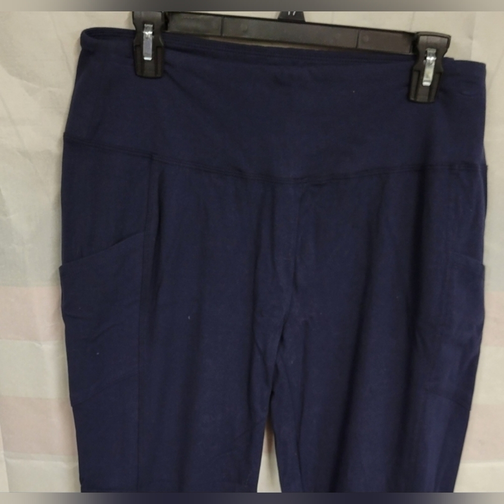 Zenana 2X Blue Knit Pants 2 Pockets